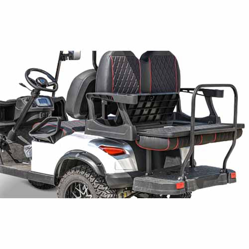 48V Electric Golf Cart 4 Seater Lifted Renegade Edition Utility Golf UTV Compare To Coleman Kandi 4p - White