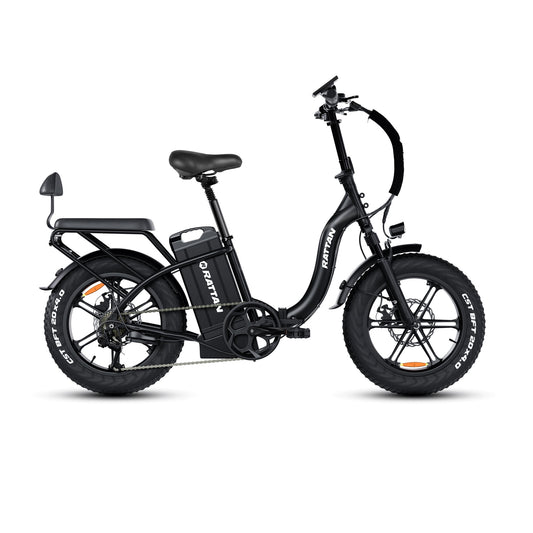 Rattan LF ULTRA 1000W 48V 40.5Ah Brushless Gear Hub Motor Full Suspension Fat Tire 4.0 Foldable 2-Seater Step-Through Electric Bike with Hydraulic Brakes and Max Range of 120 Miles! - 100% Financing Available! - Coming May 2026
