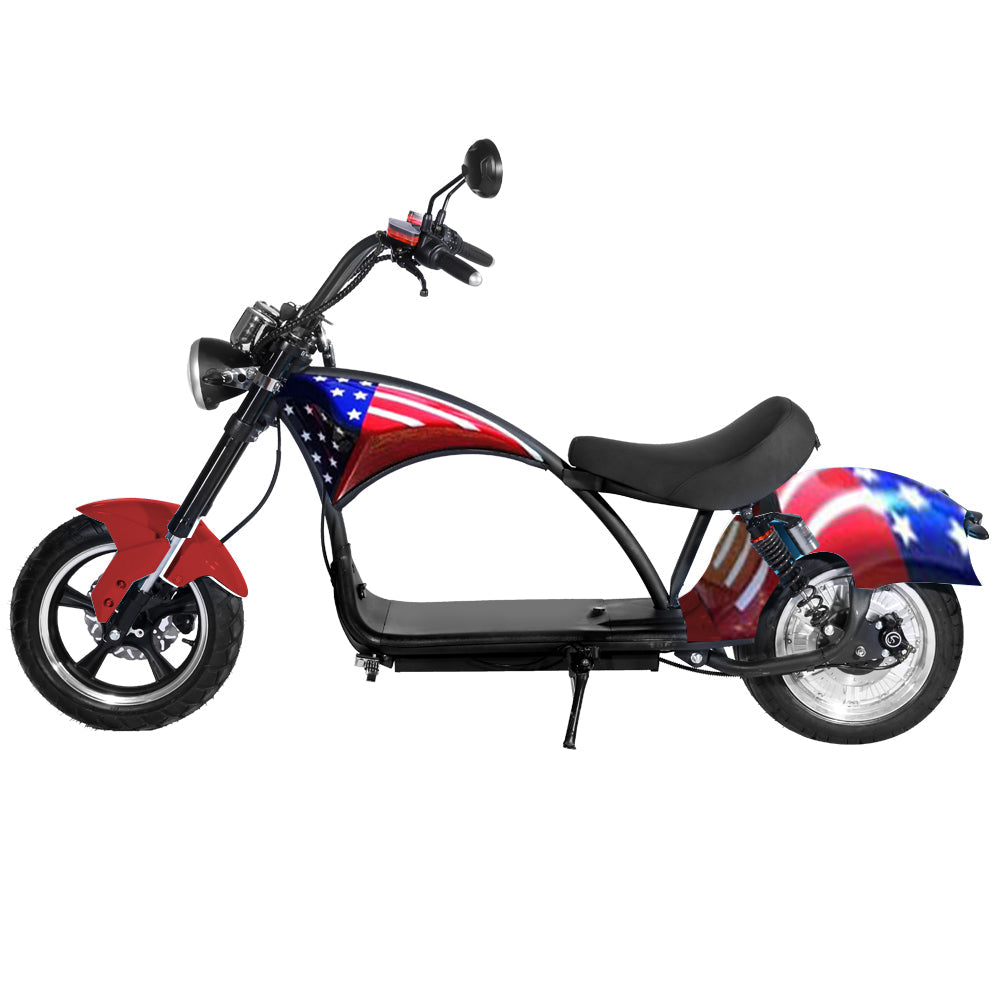 SoverSky | M3P Fat Tire Chopper Scooter | 3000W 60V 30Ah