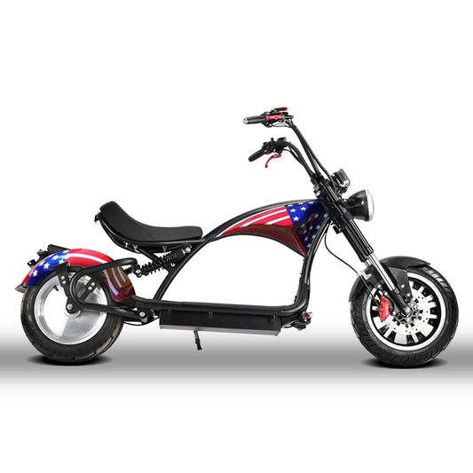 SoverSky | M3P Fat Tire Chopper Scooter | 3000W 60V 30Ah