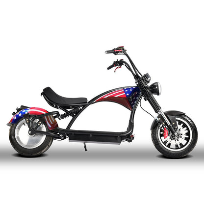SoverSky | M3P Fat Tire Chopper Scooter | 3000W 60V 30Ah