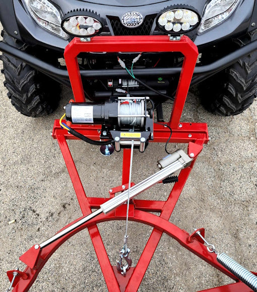 650cc Mammoth Comrade 4x4 UTV With Tuff Lift 84" Sidekick Snow Plow Hydraulic Up/Down L/R