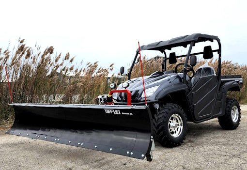 650cc Mammoth Comrade 4x4 UTV With Tuff Lift 84" Sidekick Snow Plow Hydraulic Up/Down L/R