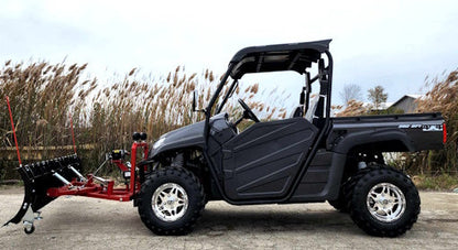 650cc Mammoth Comrade 4x4 UTV With Tuff Lift 84" Sidekick Snow Plow Hydraulic Up/Down L/R