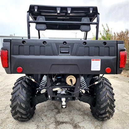 650cc Mammoth Comrade 4x4 UTV With Tuff Lift 84" Sidekick Snow Plow Hydraulic Up/Down L/R
