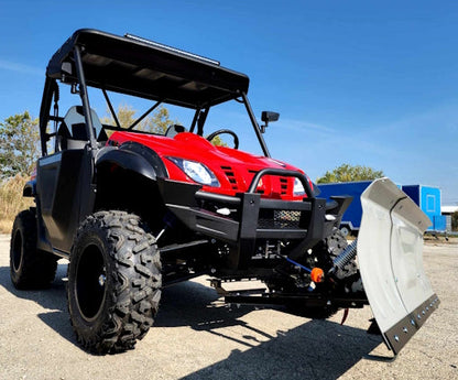 800cc Comrade Maximus 4x4 UTV 2 Seater Golf Cart Utility Vehicle EFI W/Dump & Plow - MAXIMUS 800CC - RED