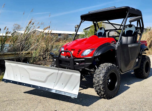 800cc Comrade Maximus 4x4 UTV 2 Seater Golf Cart Utility Vehicle EFI W/Dump & Plow - MAXIMUS 800CC - RED