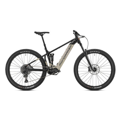 Mondraker DUSK SE Electric Enduro Mountain Bike - Black, Desert Grey, and Orange