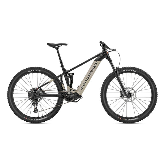 Mondraker DUSK SE Electric Enduro Mountain Bike - Black, Desert Grey, and Orange