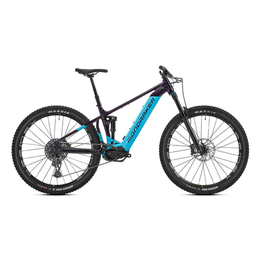 Mondraker DUSK R SE Electric Mountain Bike - Enduro e-MTB in Deep Purple and Light Blue