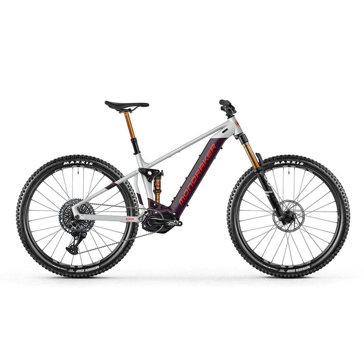 Mondraker DUSK RR SE Electric Mountain Enduro Bike - White and Purple