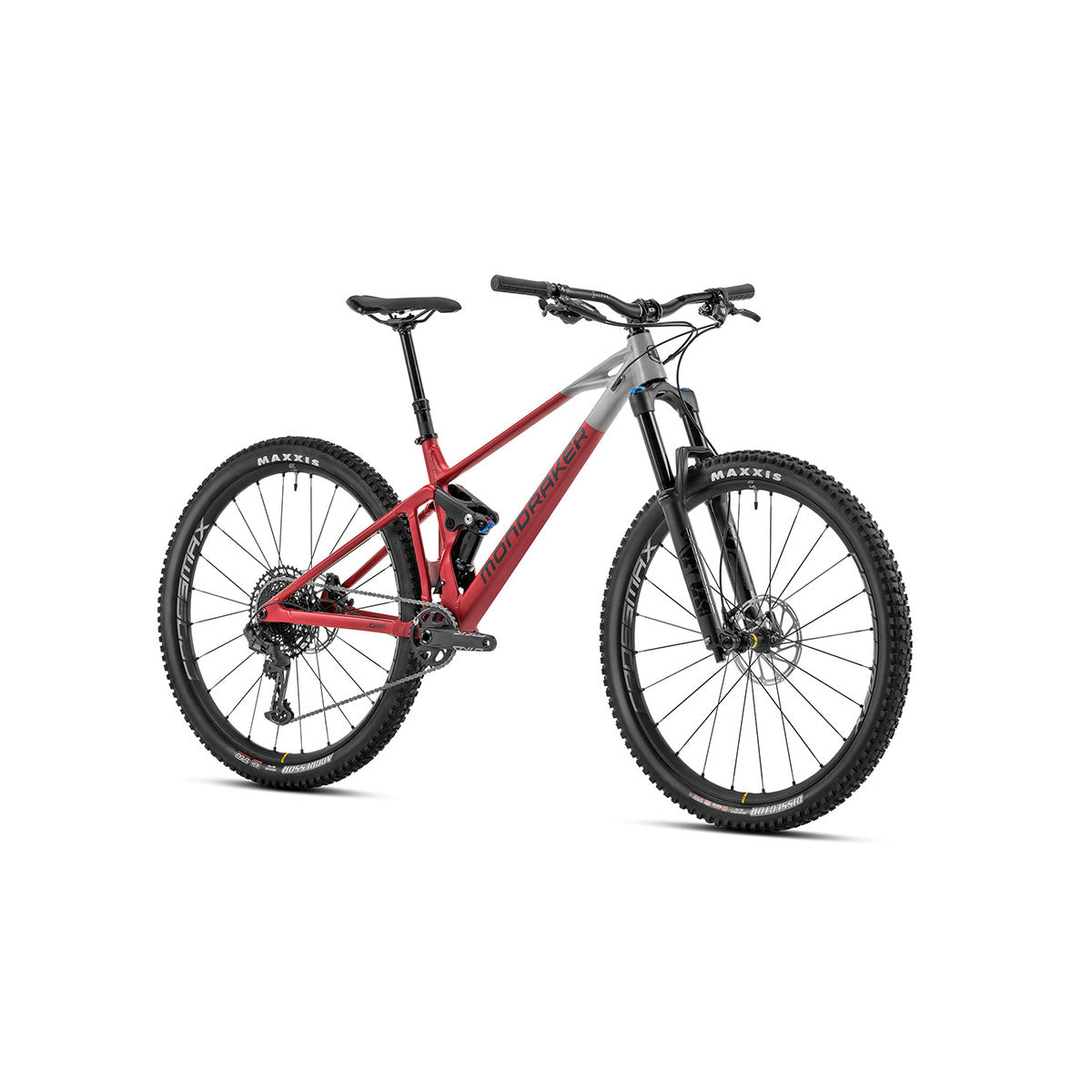 Mondraker RAZE R Full Suspension Trail Mountain Bike - Red/Grey