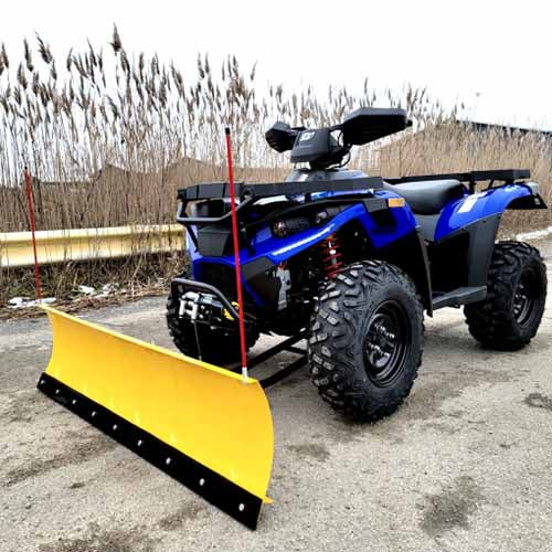 MSA 400 ATV 400cc With Snow Plow 4 x 4 Hi/Low Gears - MSA 400 WITH PLOW - BLUE