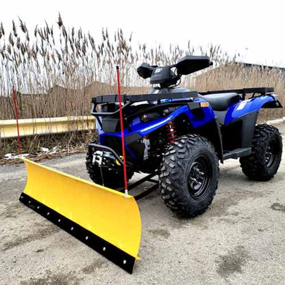 MSA 400 ATV 400cc With Snow Plow 4 x 4 Hi/Low Gears - MSA 400 WITH PLOW - BLUE