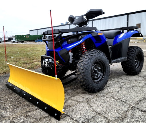 MSA 400 ATV 400cc With Snow Plow 4 x 4 Hi/Low Gears - MSA 400 WITH PLOW - BLUE