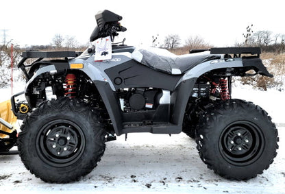 MSA 400 ATV 400cc With Snow Plow 4 x 4 Hi/Low Gears - MSA 400 WITH PLOW - GREY