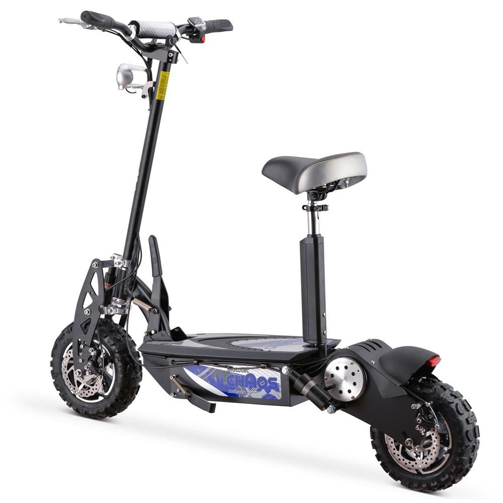 MotoTec | Chaos 2000w 60v Lithium Electric Scooter Black