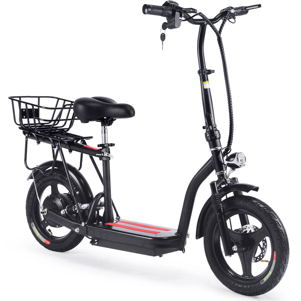 MotoTec | Cruiser 48v 350w Lithium Electric Scooter Black