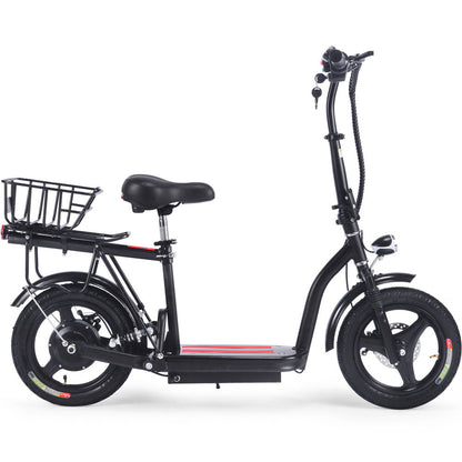 MotoTec | Cruiser 48v 350w Lithium Electric Scooter Black