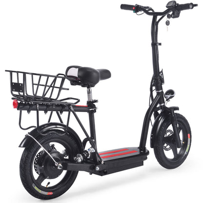 MotoTec | Cruiser 48v 350w Lithium Electric Scooter Black