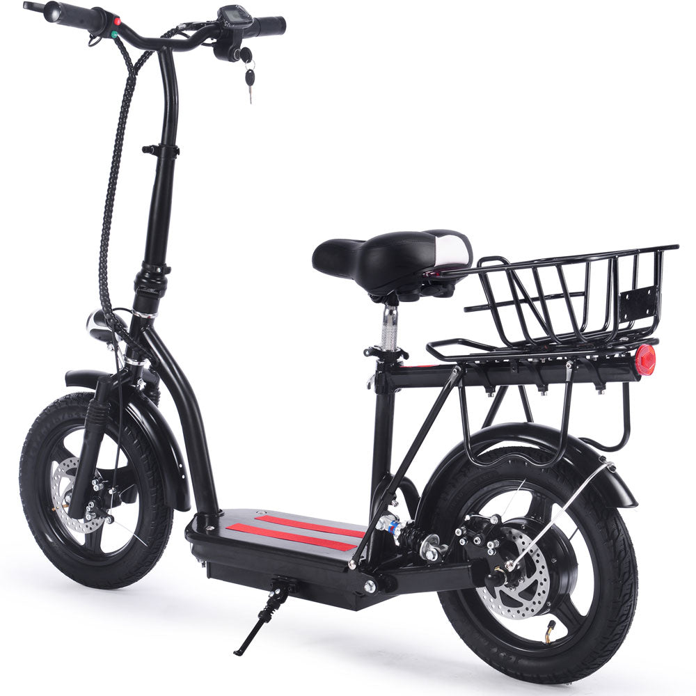 MotoTec | Cruiser 48v 350w Lithium Electric Scooter Black