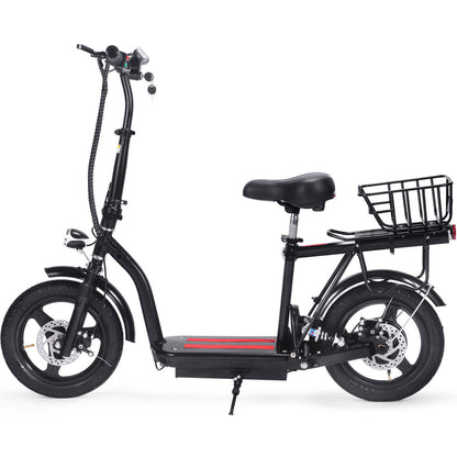MotoTec | Cruiser 48v 350w Lithium Electric Scooter Black