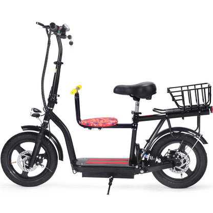 MotoTec | Cruiser 48v 350w Lithium Electric Scooter Black