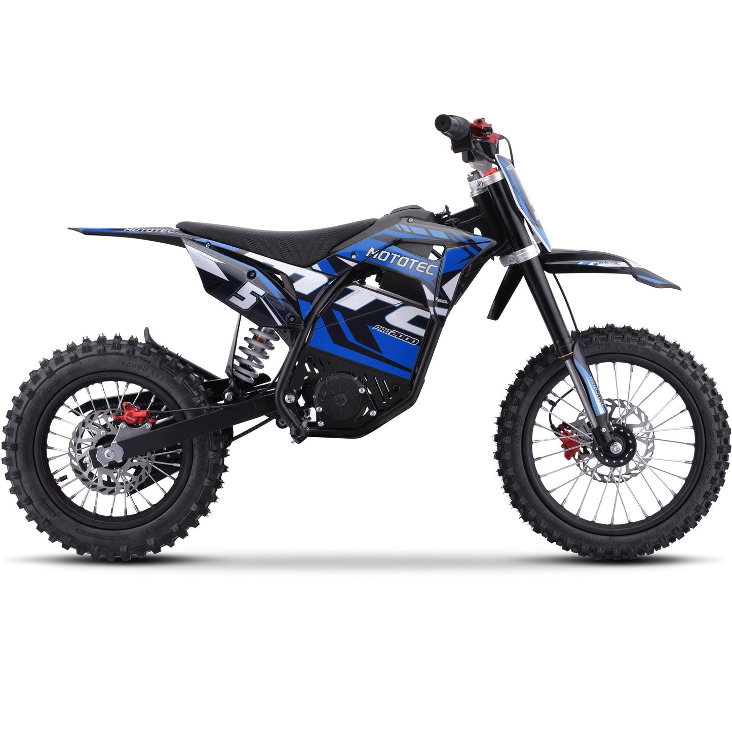 MotoTec | 60v Pro Electric Dirt Bike 2000w Lithium | Recreational Off-Road Use Only