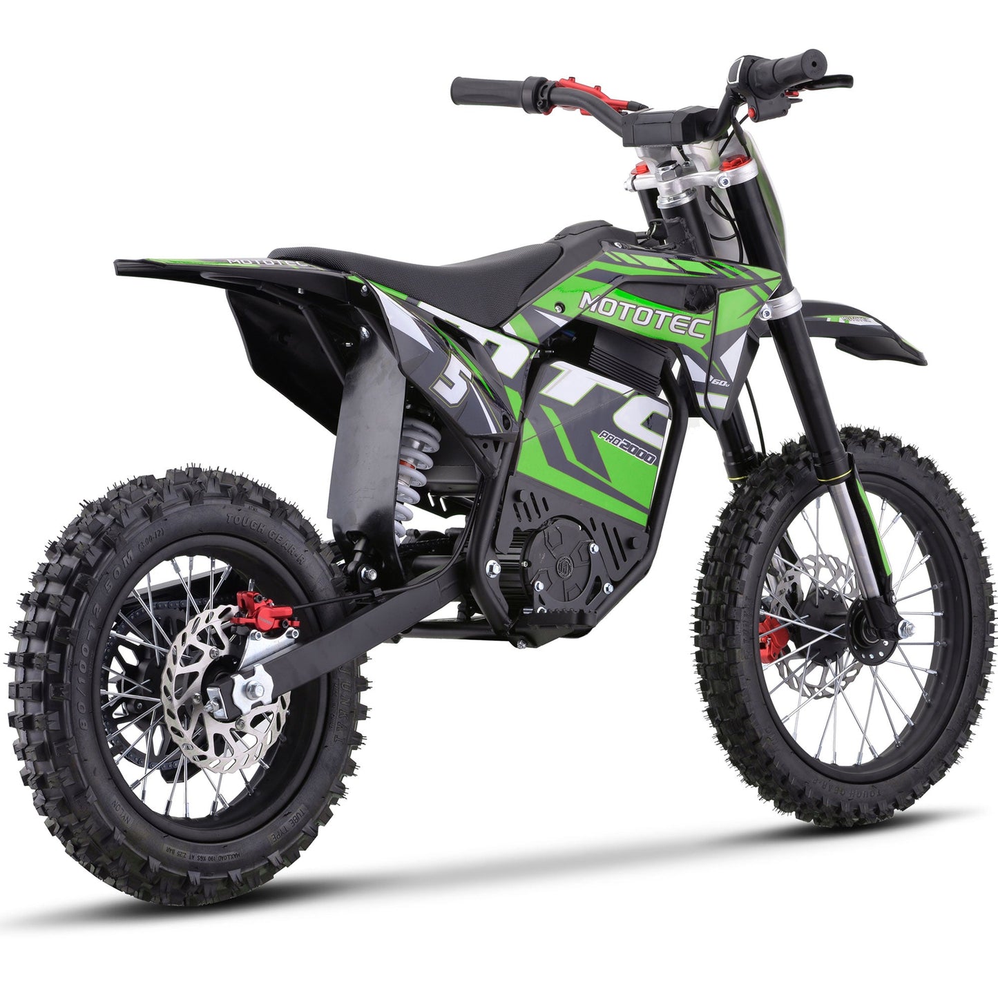 MotoTec | 60v Pro Electric Dirt Bike 2000w Lithium | Recreational Off-Road Use Only