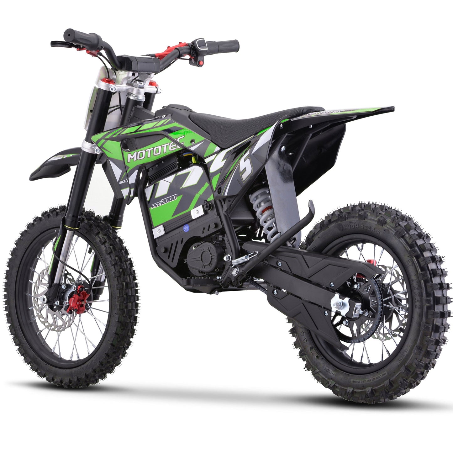 MotoTec | 60v Pro Electric Dirt Bike 2000w Lithium | Recreational Off-Road Use Only