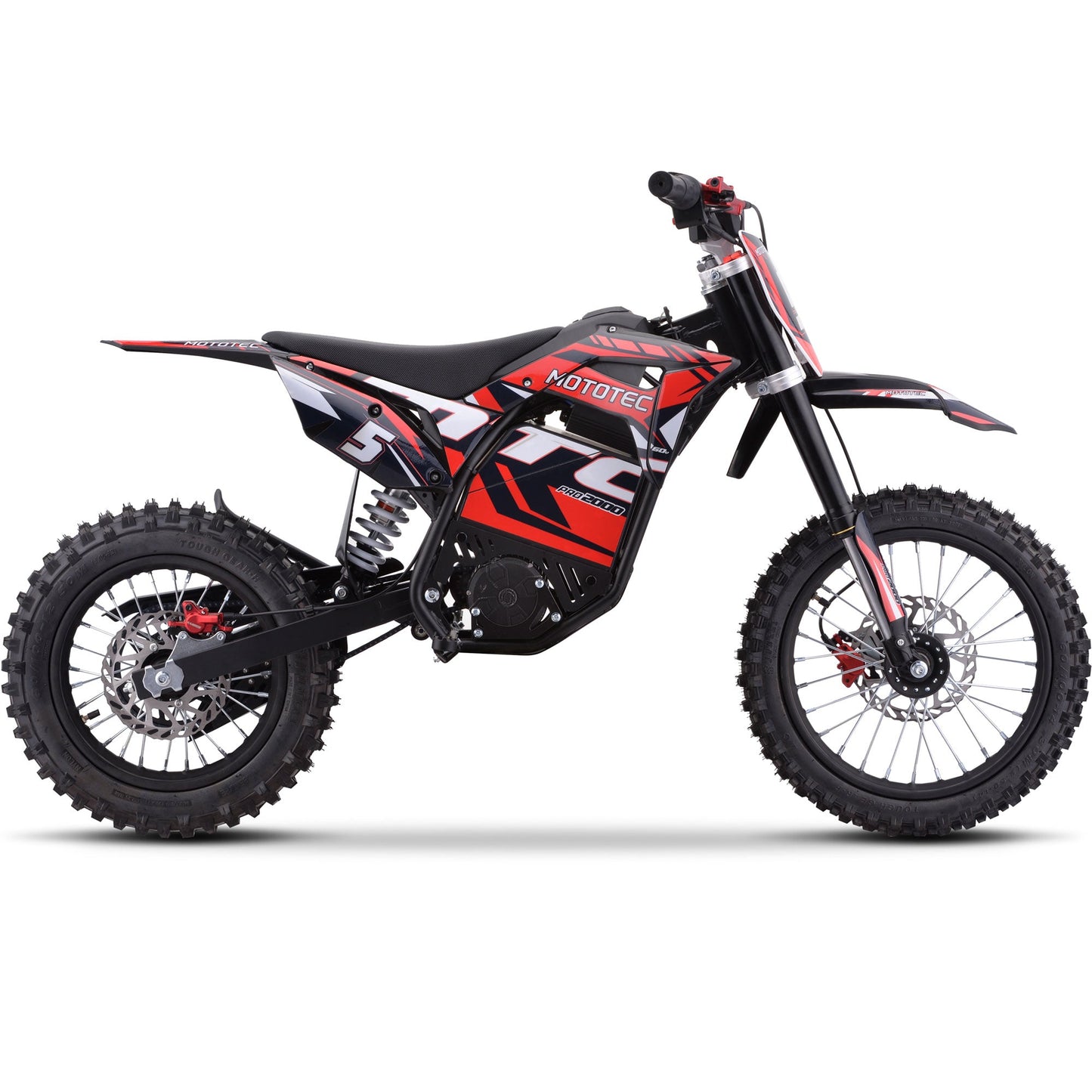 MotoTec | 60v Pro Electric Dirt Bike 2000w Lithium | Recreational Off-Road Use Only