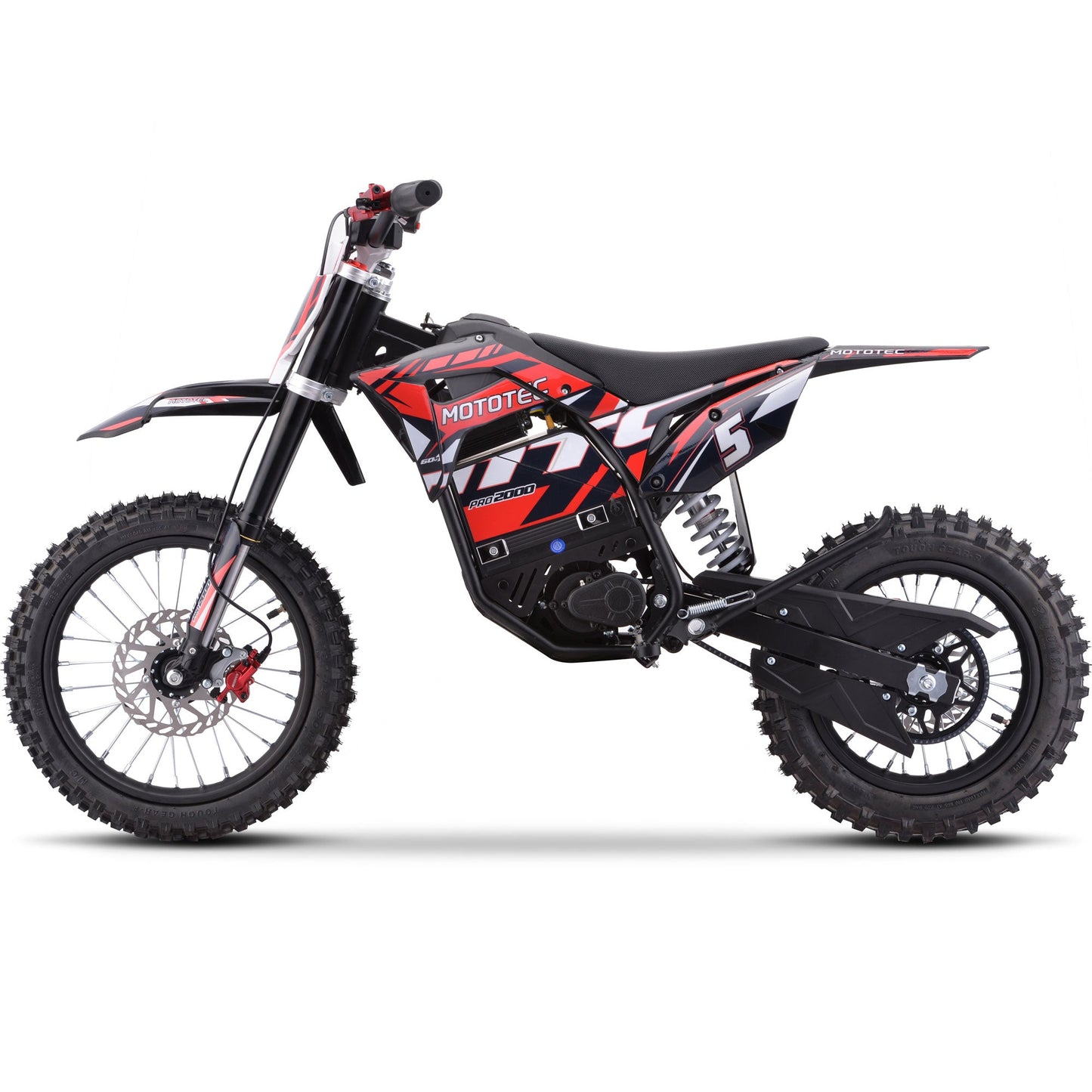 MotoTec | 60v Pro Electric Dirt Bike 2000w Lithium | Recreational Off-Road Use Only