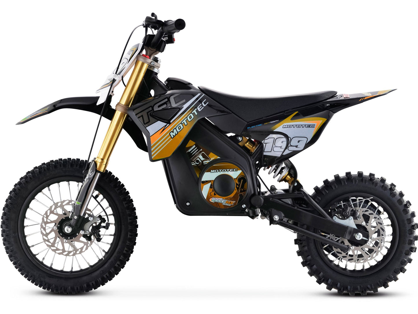 MotoTec | 36v Pro Electric Dirt Bike 1200w Lithium Orange