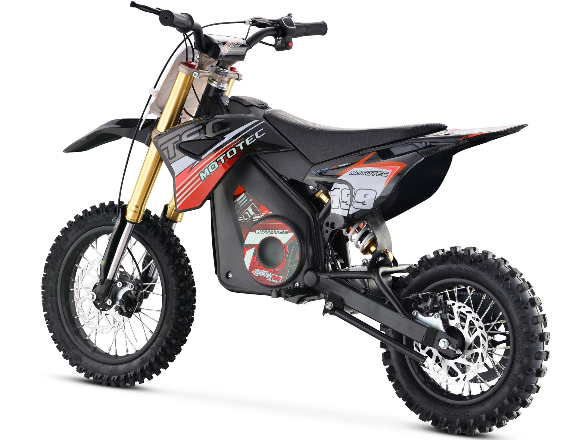 MotoTec | 36v Pro Electric Dirt Bike 1200w Lithium Red