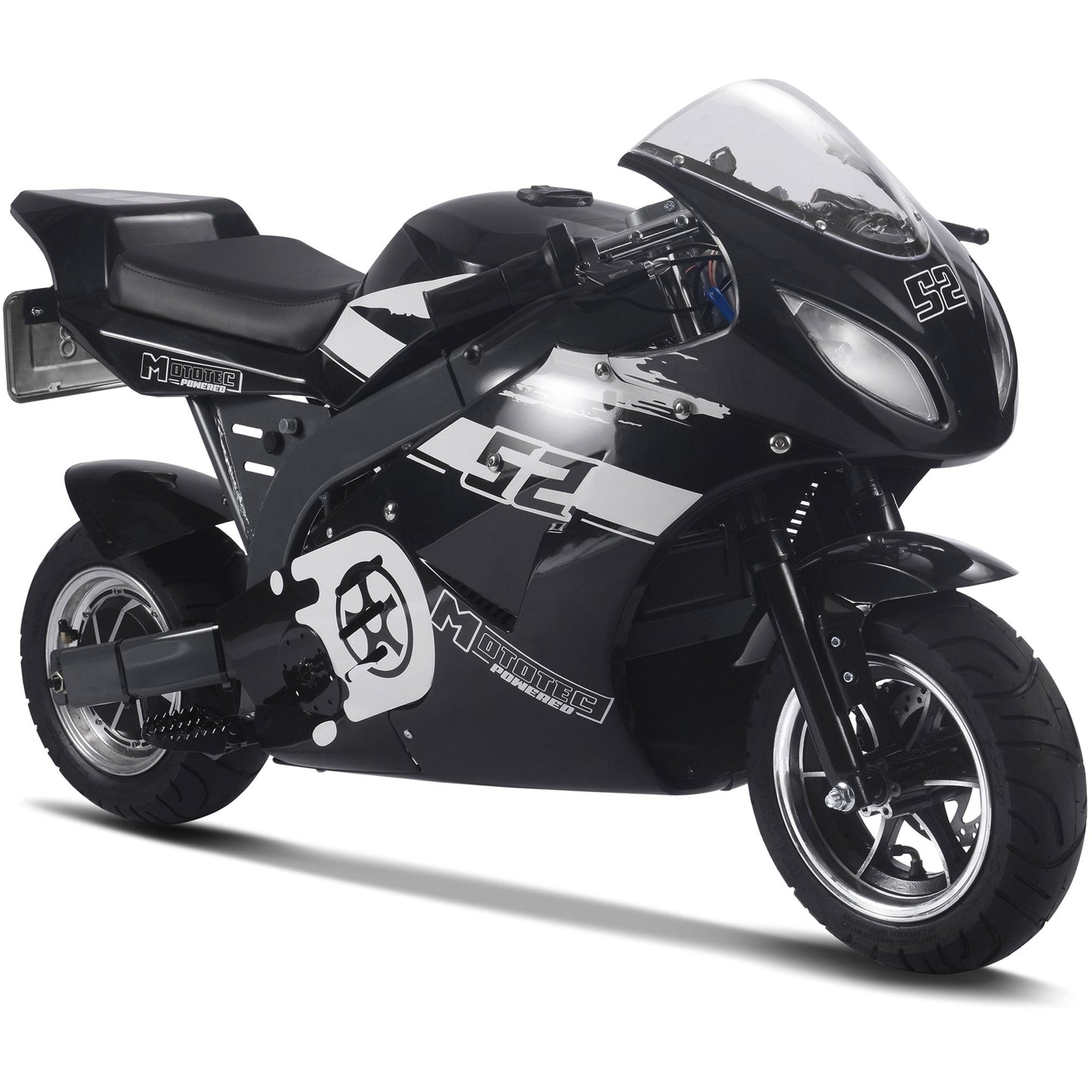 MotoTec | 1000w 48v Electric Superbike Black