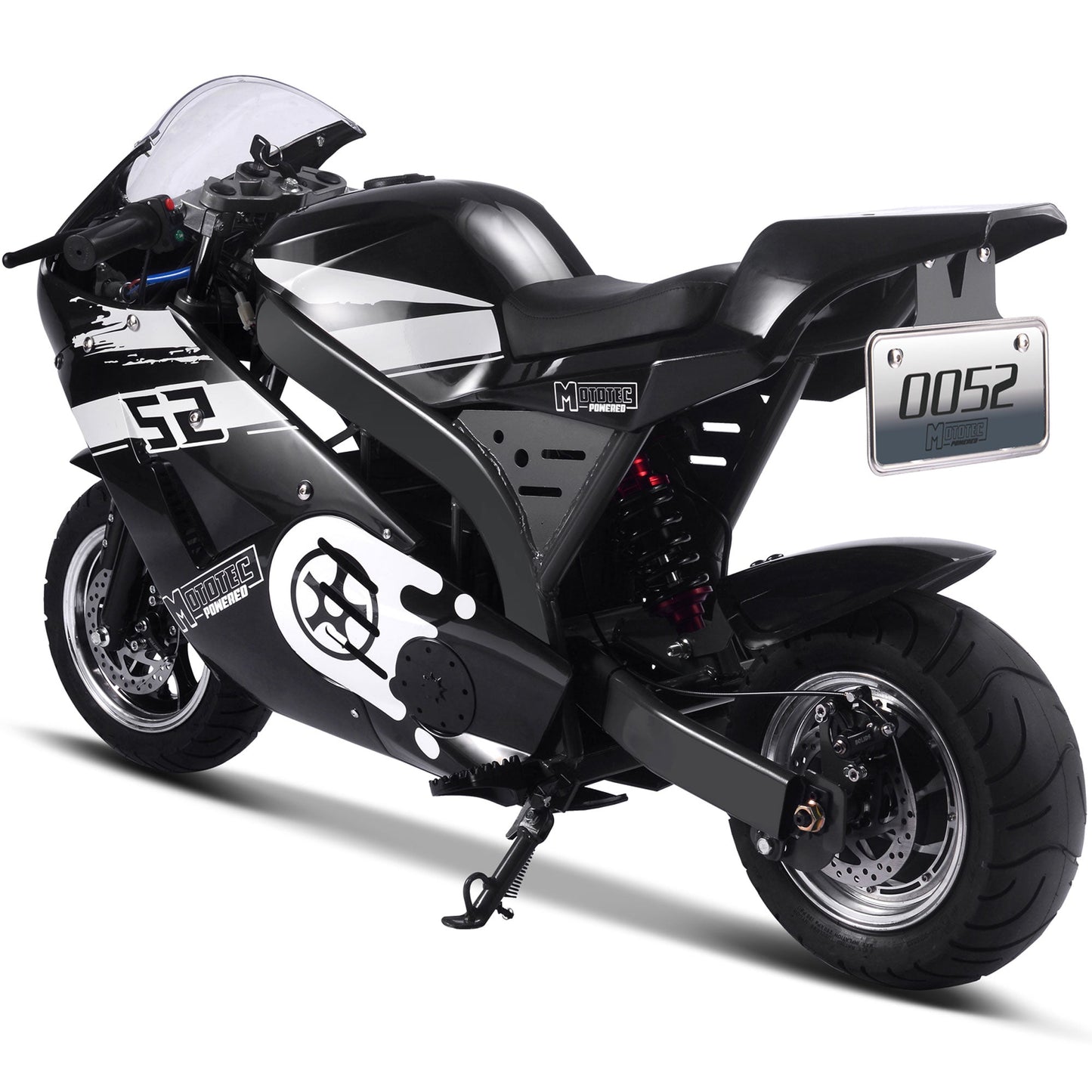 MotoTec | 1000w 48v Electric Superbike Black