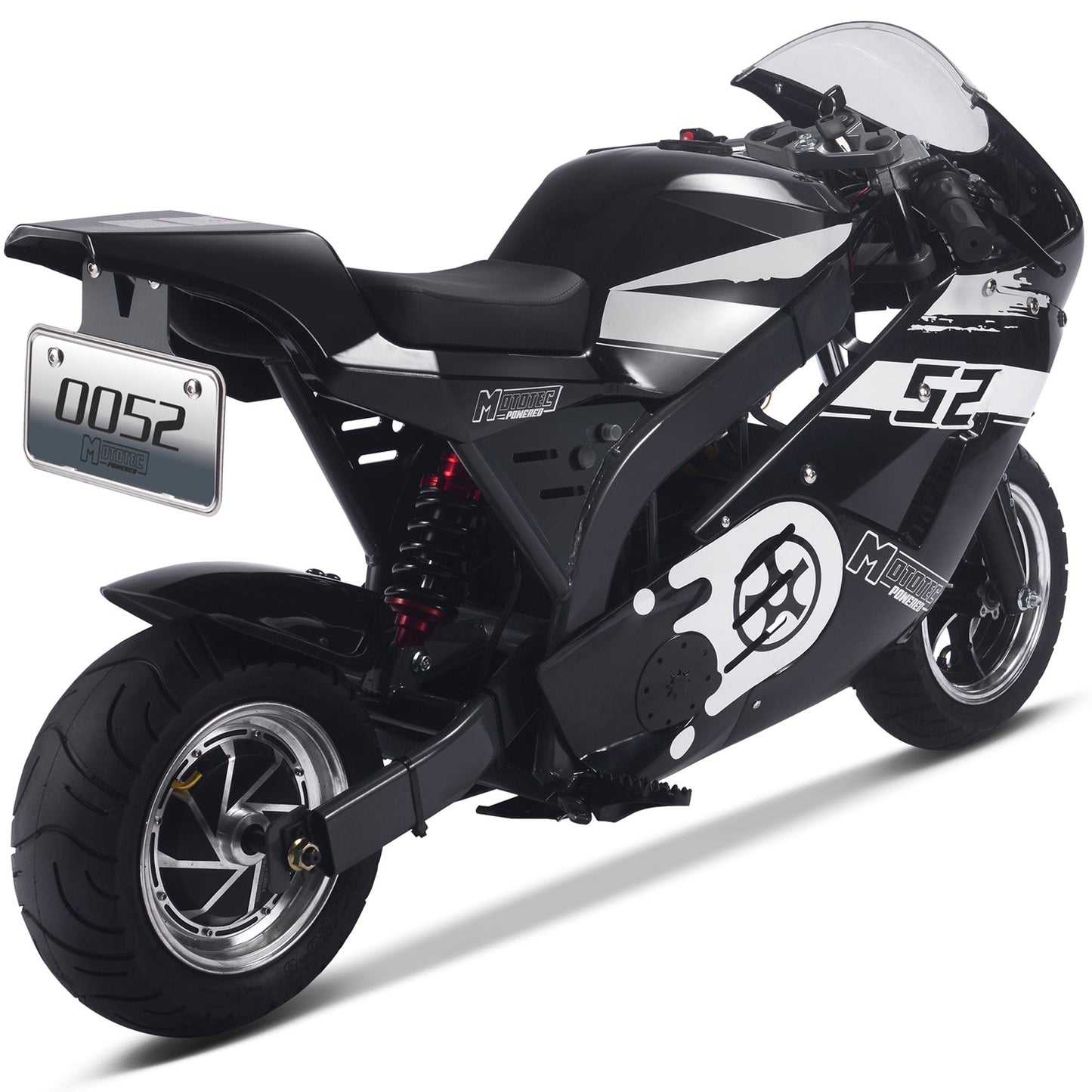 MotoTec | 1000w 48v Electric Superbike Black