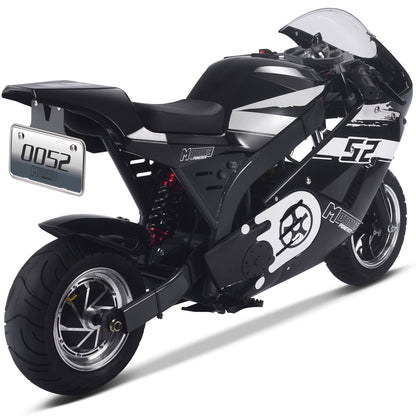 MotoTec | 1000w 48v Electric Superbike Black
