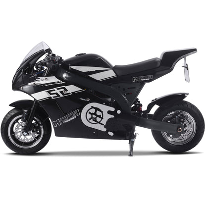 MotoTec | 1000w 48v Electric Superbike Black