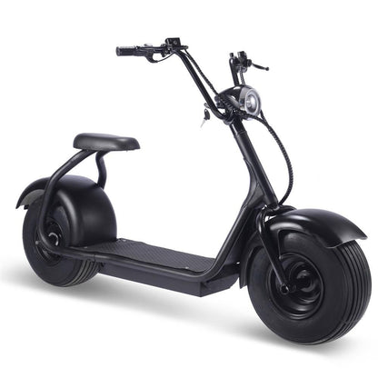 MotoTec | Fat Tire 60v 18ah 2000w Lithium Electric Scooter Black