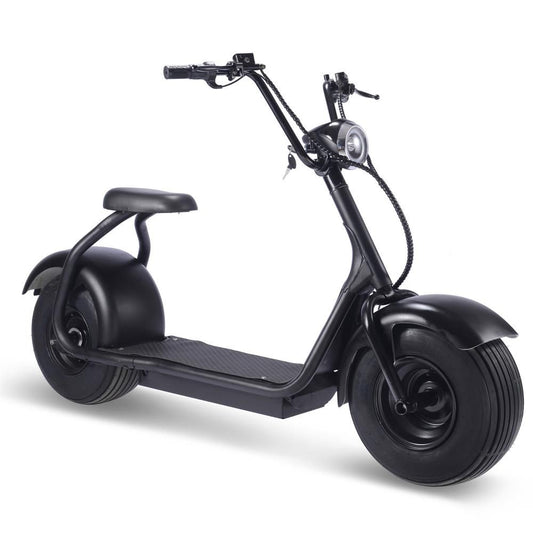 MotoTec | Fat Tire 60v 18ah 2000w Lithium Electric Scooter Black