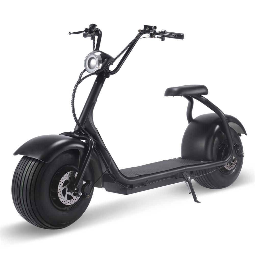 MotoTec | Fat Tire 60v 18ah 2000w Lithium Electric Scooter Black