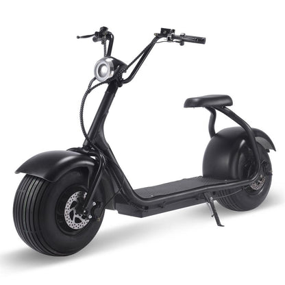 MotoTec | Fat Tire 60v 18ah 2000w Lithium Electric Scooter Black