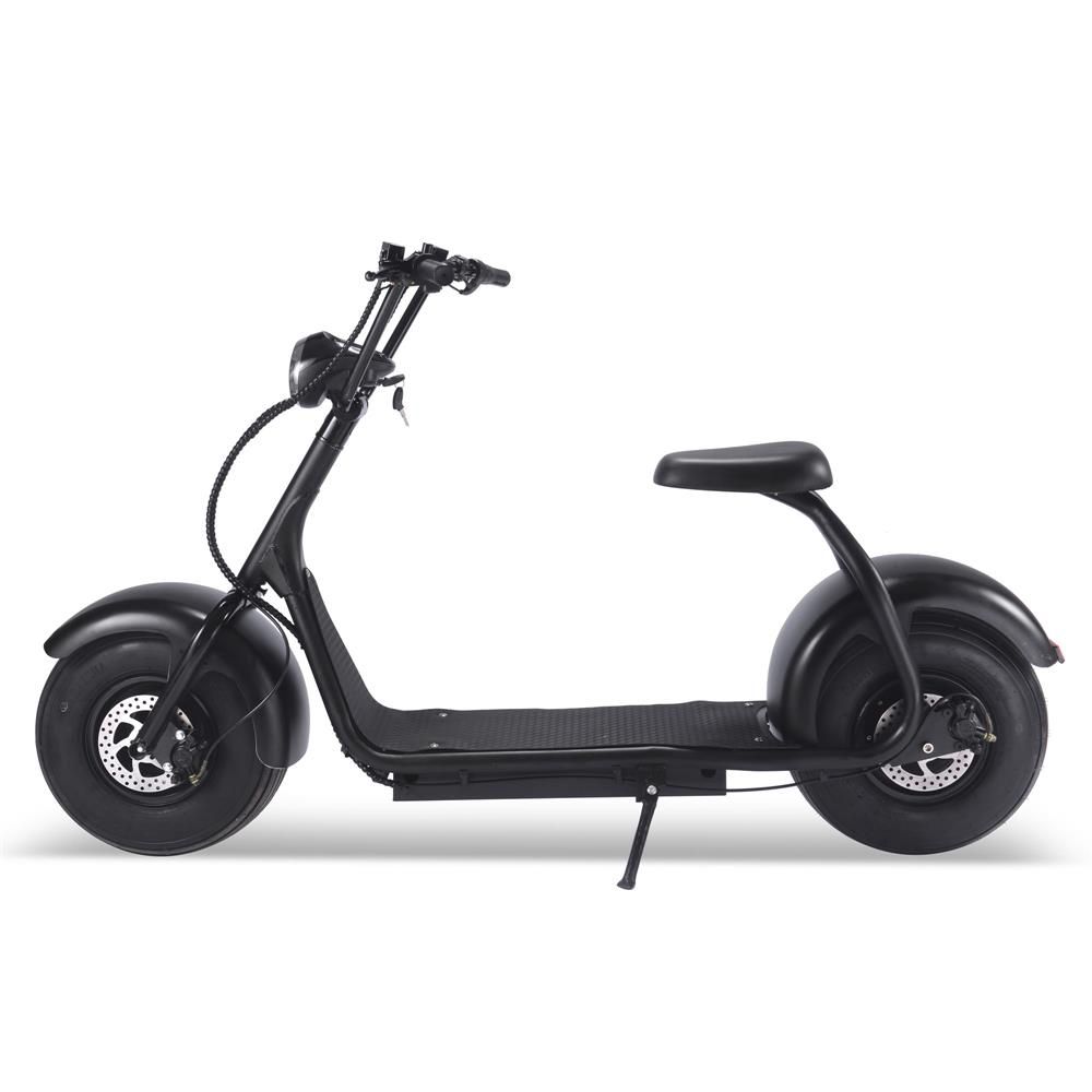 MotoTec | Fat Tire 60v 18ah 2000w Lithium Electric Scooter Black