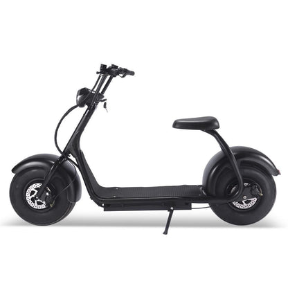 MotoTec | Fat Tire 60v 18ah 2000w Lithium Electric Scooter Black