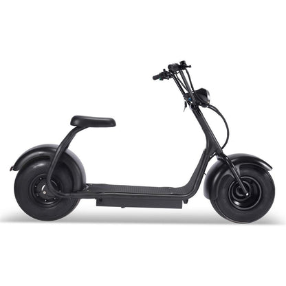 MotoTec | Fat Tire 60v 18ah 2000w Lithium Electric Scooter Black