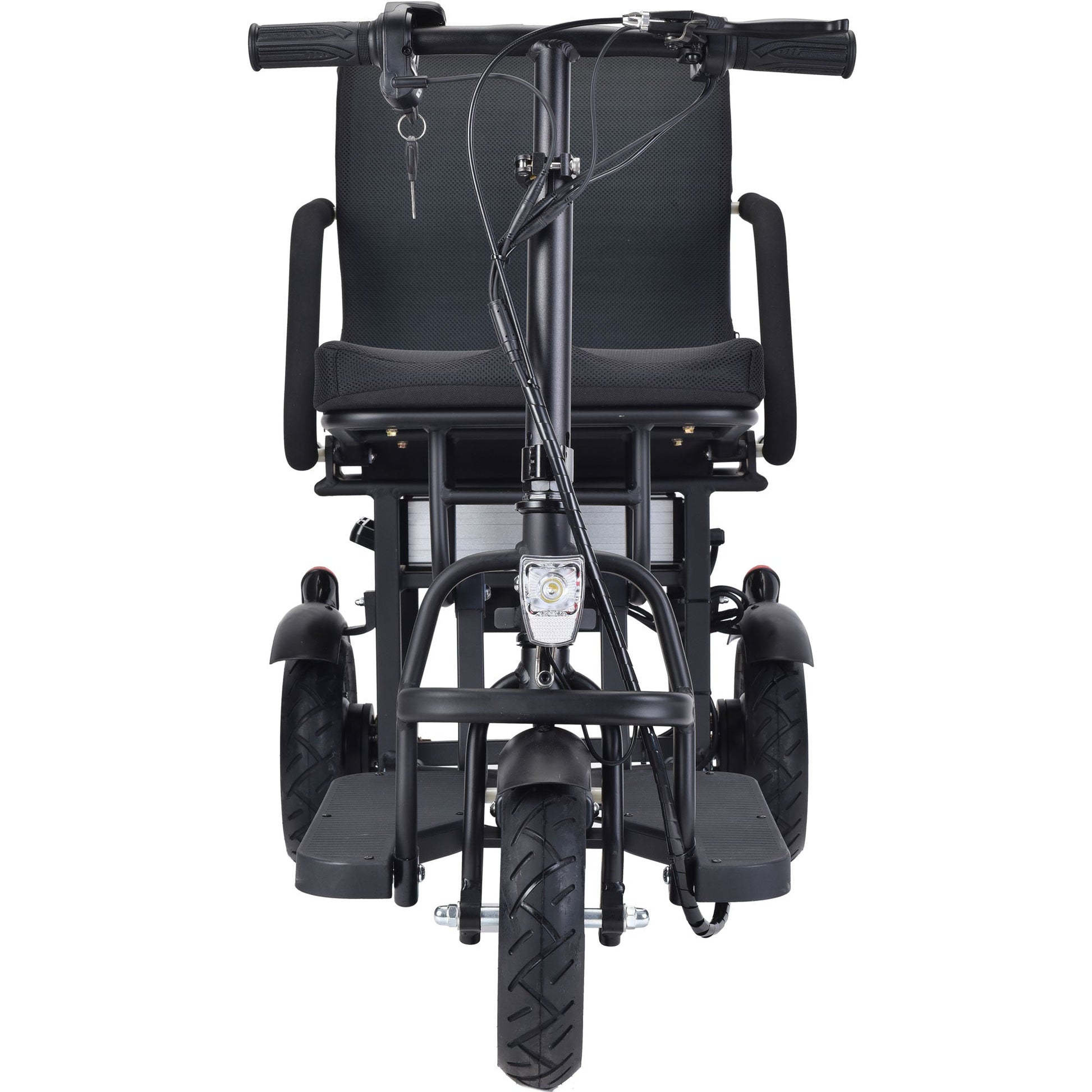 MotoTec | Folding Mobility Electric Trike 48v 700w Dual Motor Lithium Black
