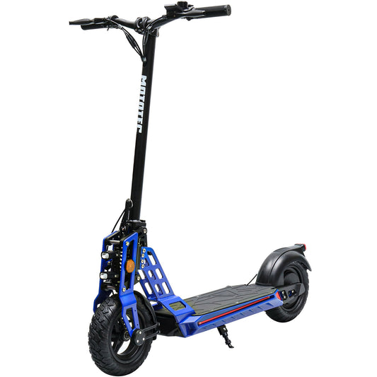 MotoTec | Free Ride 48v 600w Lithium Electric Scooter Blue