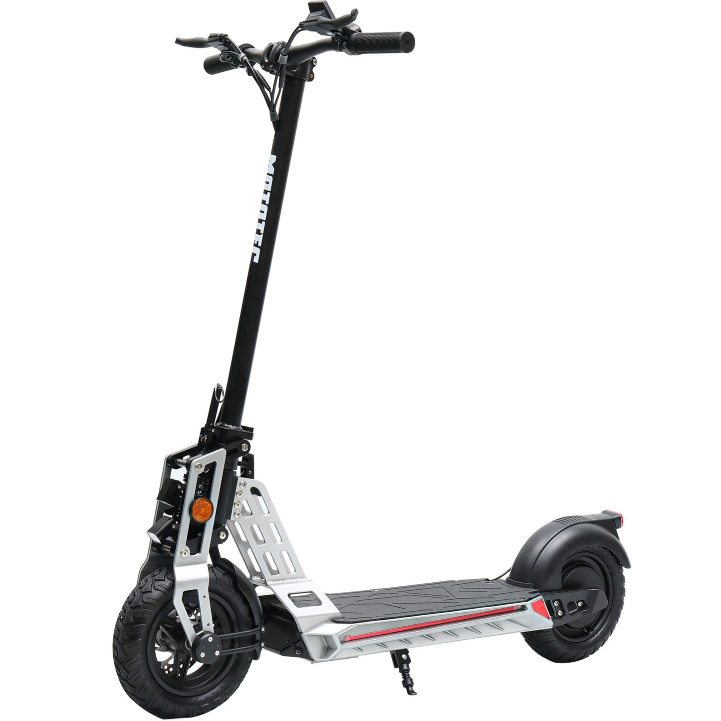 MotoTec | Free Ride 48v 600w Lithium Electric Scooter Silver