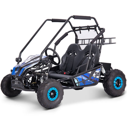 MotoTec | Mud Monster XL 60v 2000w Electric Go Kart Full Suspension Blue